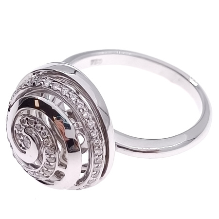 Кольцо из золота 750 пробы с бриллиантами