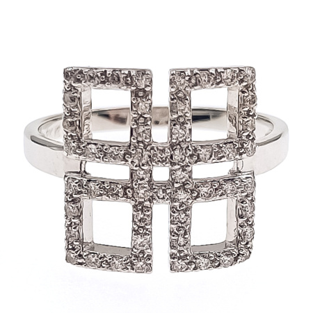 Кольцо из золота 750 пробы с бриллиантами