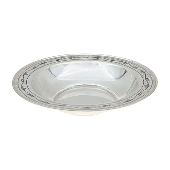 Блюдце из серебра 875 пробы