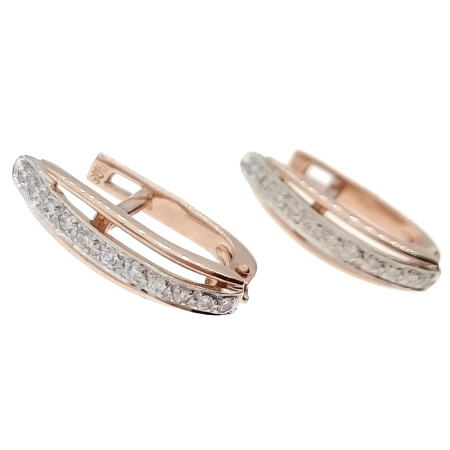 Серьги из золота 585 пробы с бриллиантами