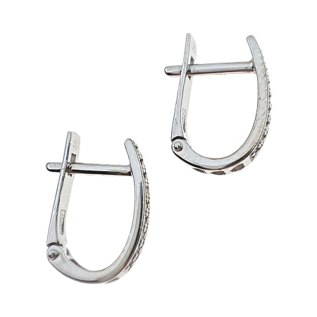 Серьги из золота 585 пробы с бриллиантами