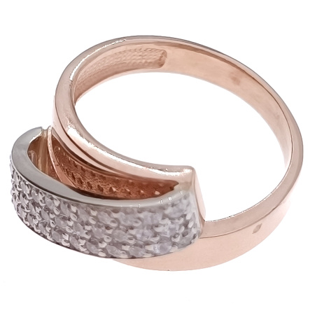 Кольцо из золота 585 пробы с фианитом