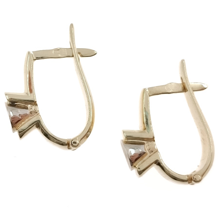 Серьги из золота 585 пробы с бриллиантами