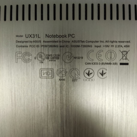 Ноутбук Asus UX31L 13,3"/ Intel Core i7 3517U/ 4 гб/ SSD 256 гб