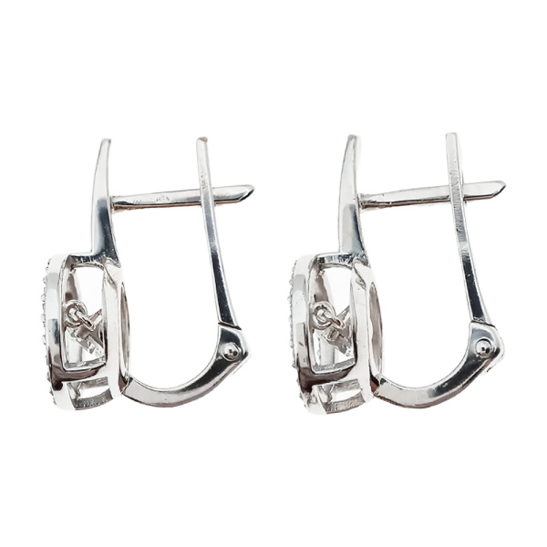 Серьги из золота 585 пробы с фианитом