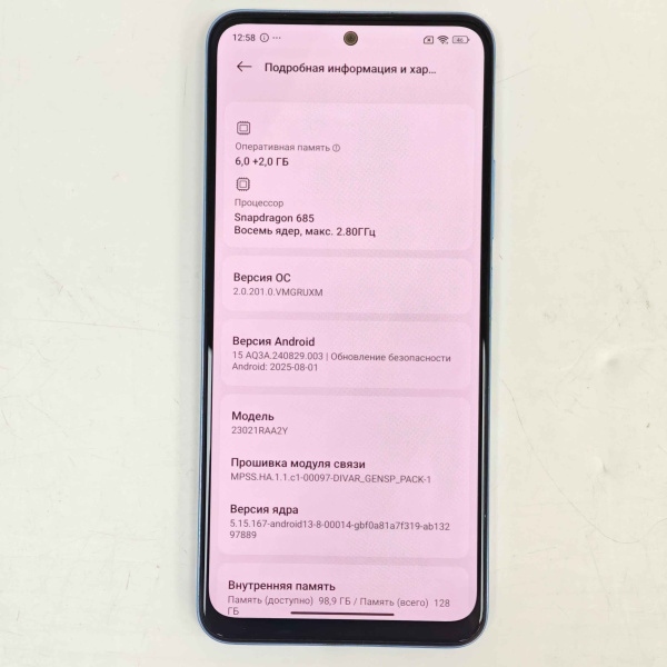 Мобильный телефон XIAOMI redmi note 12 6/128 гб