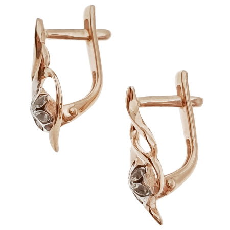 Серьги из золота 585 пробы с бриллиантами