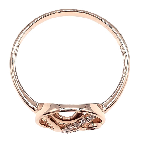 Кольцо из золота 585 пробы с фианитом