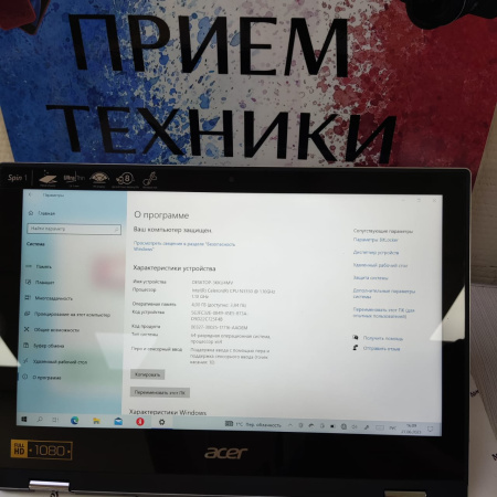 Ноутбук Acer spin 1 (N17H2) 11,6"/ Intel Celeron N3350 4/64 гб