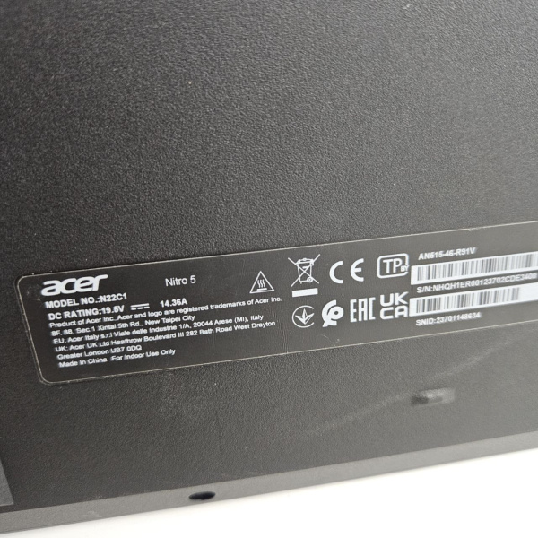 Ноутбук ACER  N22C1 15,6"/ AMD Ryzen 9 6900HX/ 32 Гб/ 1 Тб/