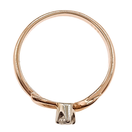 Кольцо из золота 585 пробы с бриллиантом