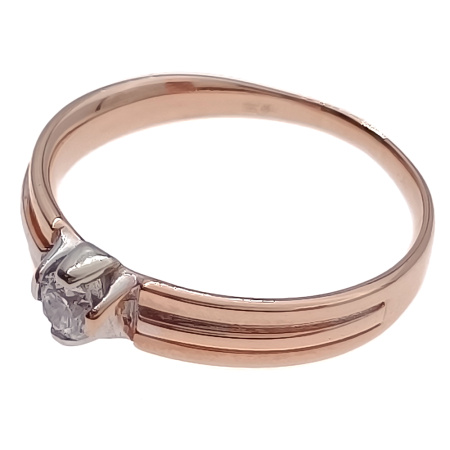 Кольцо из золота 585 пробы с бриллиантом