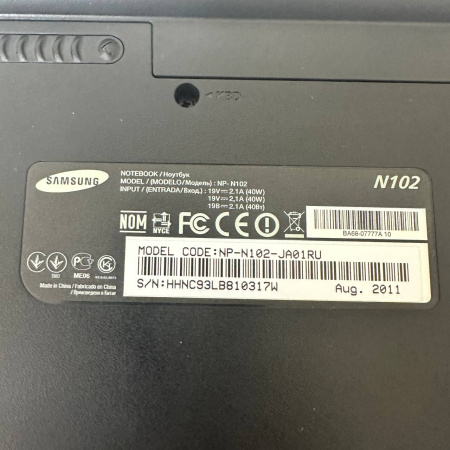 Нетбук Samsung N-102 10,1"/ Intel Atom N435/ 1 Гб/ hdd 240 Гб