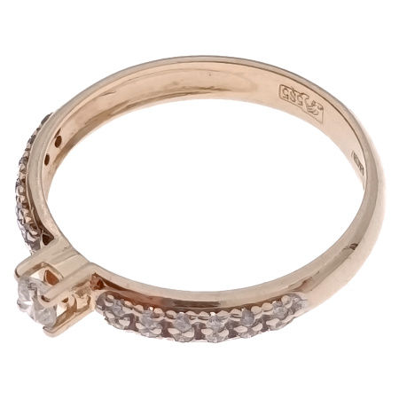 Кольцо из золота 585 пробы с бриллиантами