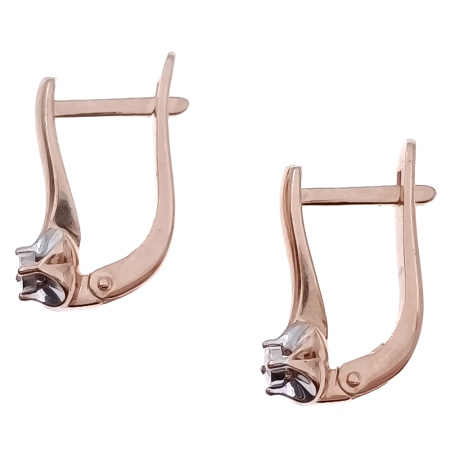 Серьги из золота 585 пробы с бриллиантами