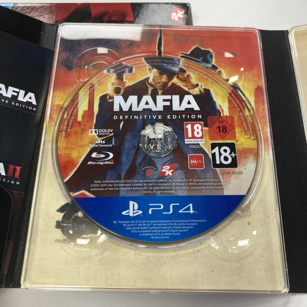 Диск на Playstation 4 PS4 Mafia Trilogy
