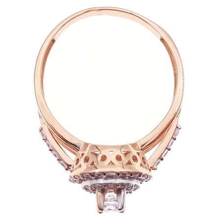 Кольцо из золота 585 пробы с фианитом