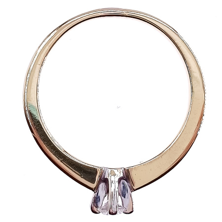 Кольцо из золота 750 пробы с бриллиантом