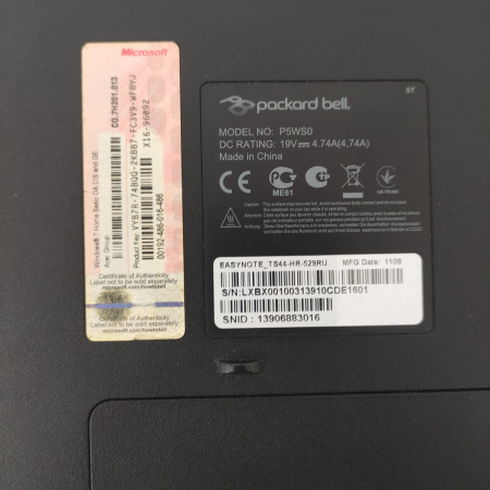 Ноутбук Packard Bell P5WS0 15,6"/ Core i5-2430M/ 8 Гб/ hdd 1 Тб