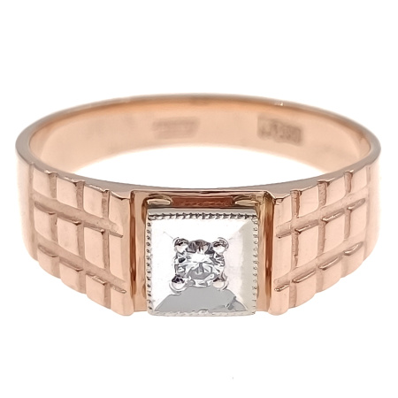 Кольцо из золота 585 пробы с бриллиантом