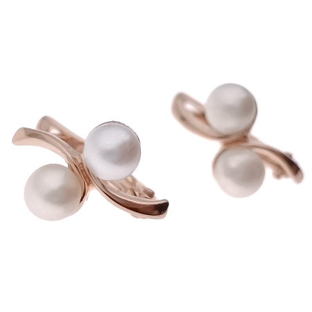 Серьги из золота 585 пробы с жемчугом