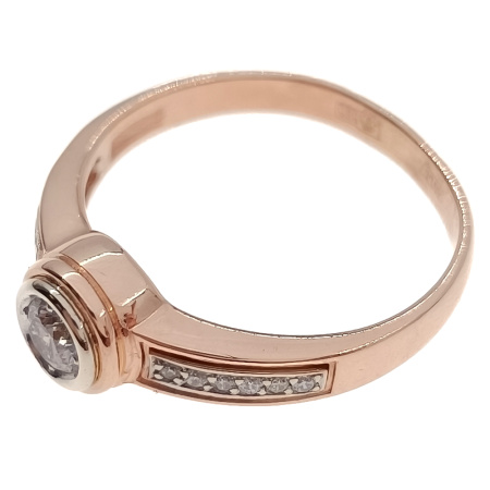 Кольцо из золота 585 пробы с бриллиантами