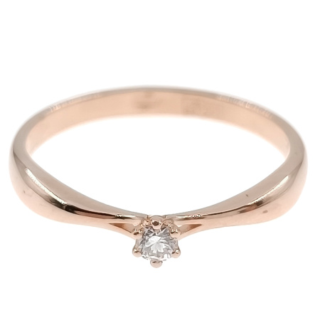 Кольцо из золота 585 пробы с бриллиантом