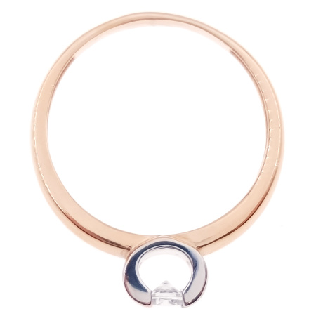 Кольцо из золота 585 пробы с фианитом