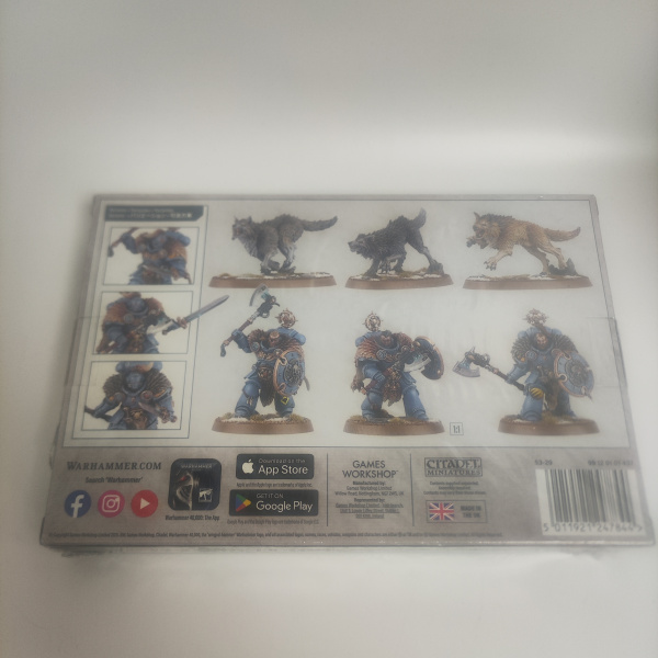 Warhammer 40000 Wolf Guard Headtakers / Space Wolves / Набор миниатюр для настольной игры