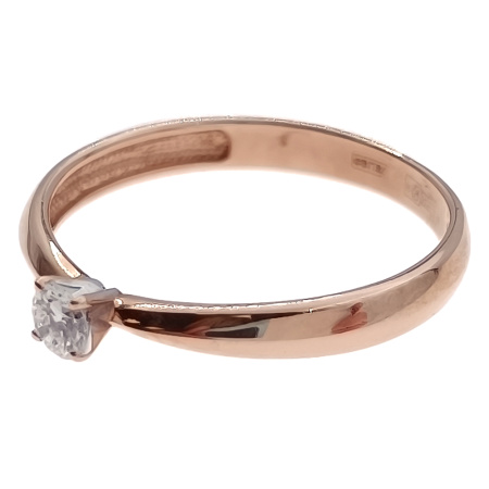 Кольцо из золота 585 пробы с бриллиантом