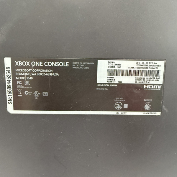 Игровая приставка MICROSOFT  xbox one 500gb