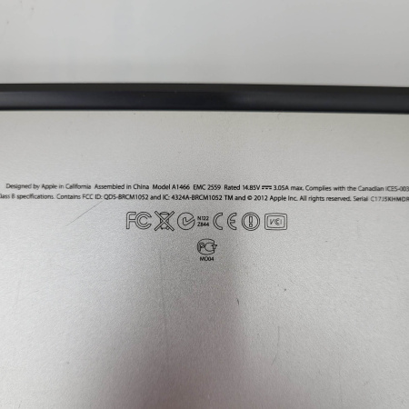 Ноутбук APPLE Macbook Air (2017) a1466 13,3"/ Intel Core i5 (1.8 ГГц; Turbo Boost 2.8 ГГц)/ 4 Гб/ 128 Гб/ Intel HD Graphics 4