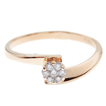 Кольцо из золота 585 пробы с бриллиантами