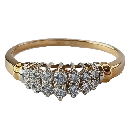 Кольцо из золота 585 пробы с бриллиантами