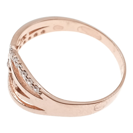 Кольцо из золота 585 пробы с фианитом