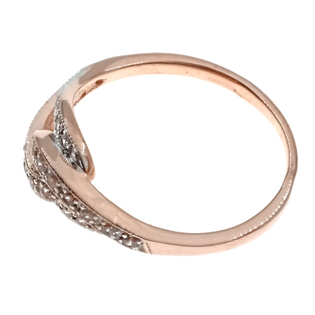 Кольцо из золота 585 пробы с фианитом