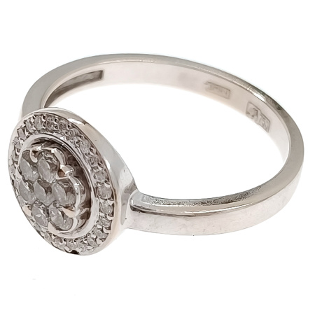 Кольцо из золота 750 пробы с бриллиантами