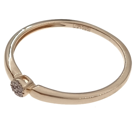 Кольцо из золота 585 пробы с бриллиантами