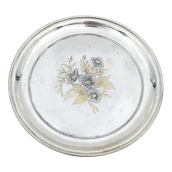 Блюдце из серебра 875 пробы