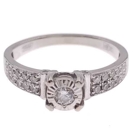 Кольцо из золота 585 пробы с бриллиантами