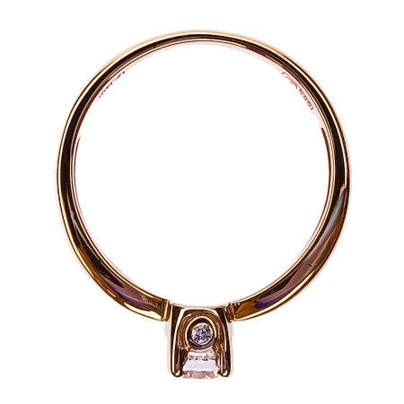 Кольцо из золота 585 пробы с фианитом