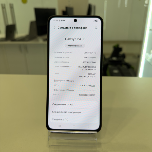 Мобильный телефон SAMSUNG S 24 FE 8/256 гб