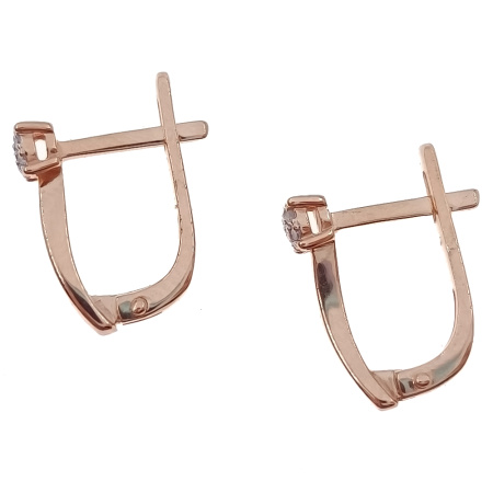 Серьги из золота 585 пробы с бриллиантами