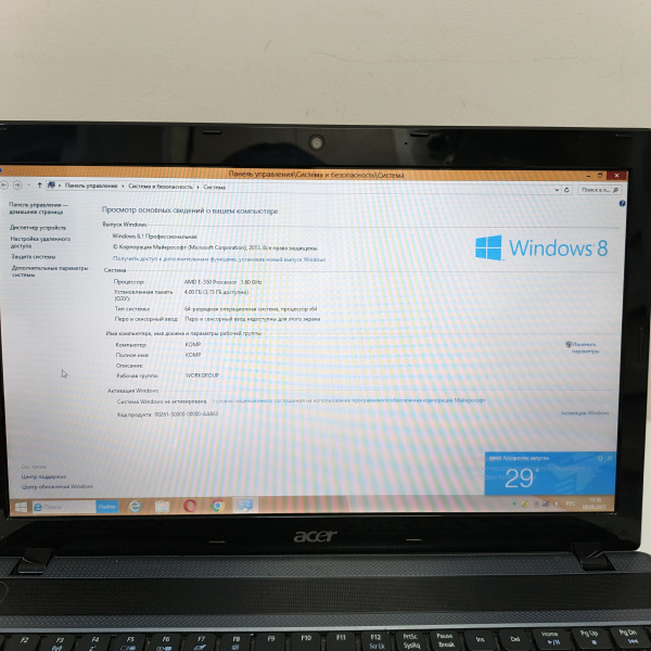 Ноутбук ACER Asppire 5250 series p5we6 15,6"/  AMD E-350/ 3 Гб/ 500 Гб/
