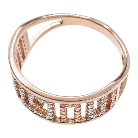 Кольцо из золота 585 пробы с фианитом