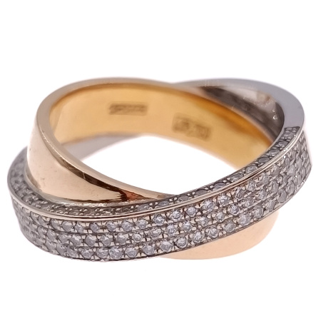 Кольцо из золота 750 пробы с бриллиантами