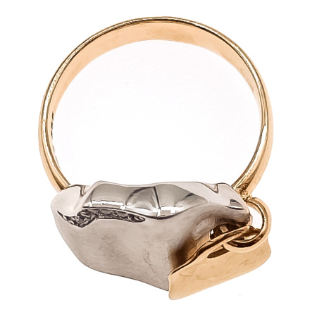 Кольцо из золота 585 пробы с фианитом