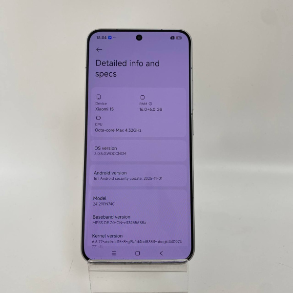 Мобильный телефон XIAOMI 15 12/512 гб