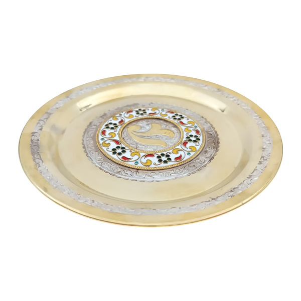 Блюдце из серебра 875 пробы