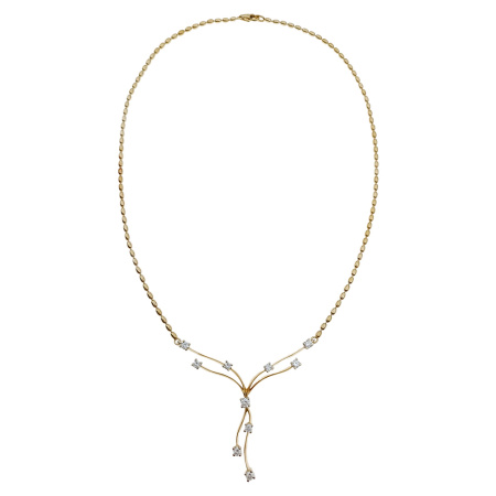 Колье из золота 750 пробы с бриллиантами